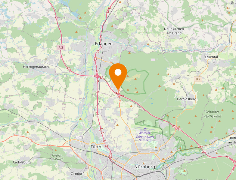 © OpenStreetMap-Mitwirkende, www.openstreetmap.org/copyright Karte Schmitt Erlangen